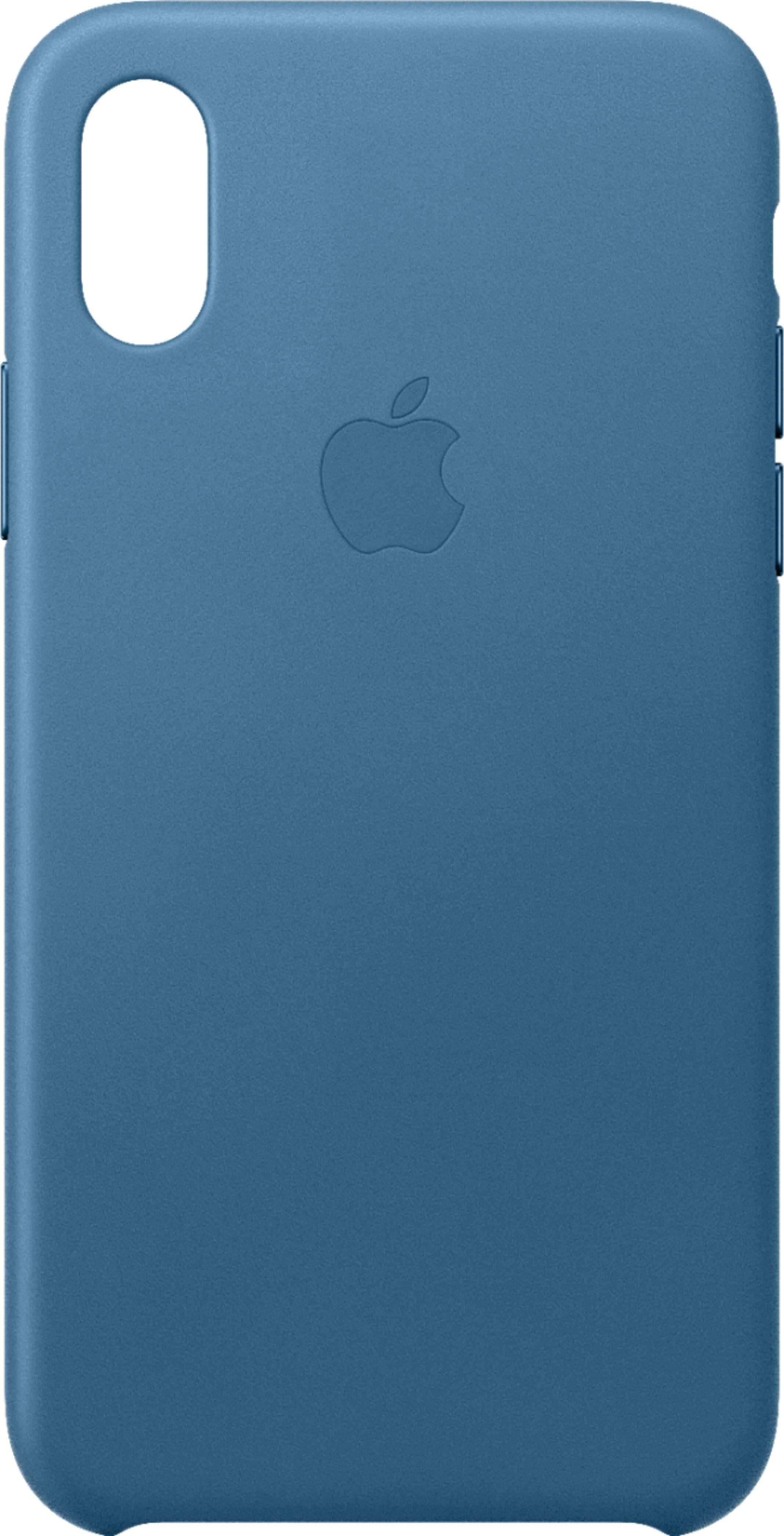 Apple iPhone XS Leather Case Cape Cod Blue Best Buy