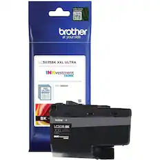 Front. Brother - LC3035BK XXL Ultra High-Yield INKvestment Tank Ink Cartridge - Black.