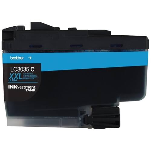 Alt View 13. Brother - LC3035C XXL Ultra High-Yield INKvestment Tank Ink Cartridge - Cyan.