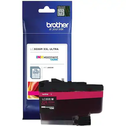 Front. Brother - LC3035M XXL Ultra High-Yield INKvestment Tank Ink Cartridge - Magenta.