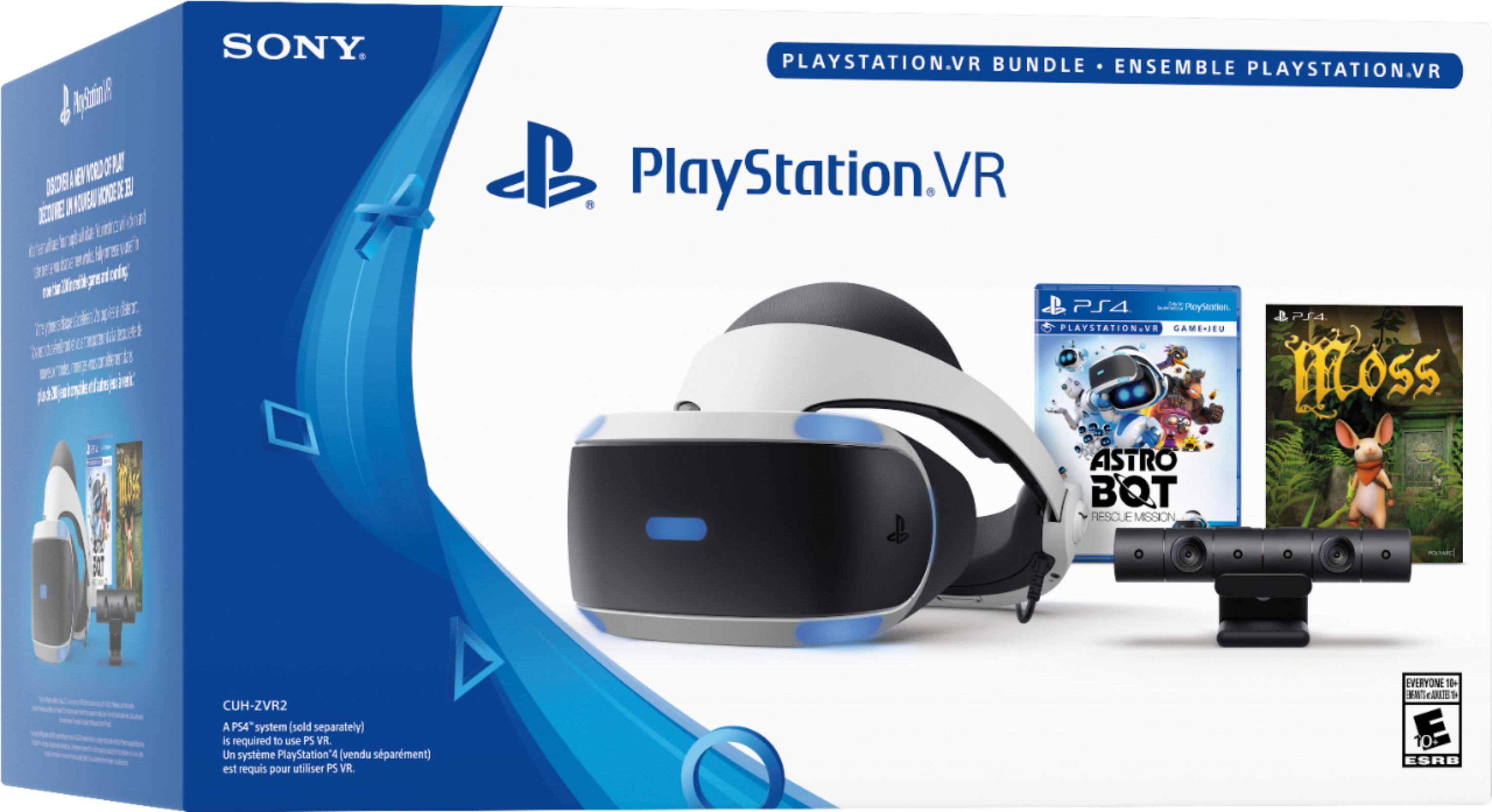 Best Buy Sony Playstation Vr Astro Bot Rescue Mission And Moss Bundle Black Blue