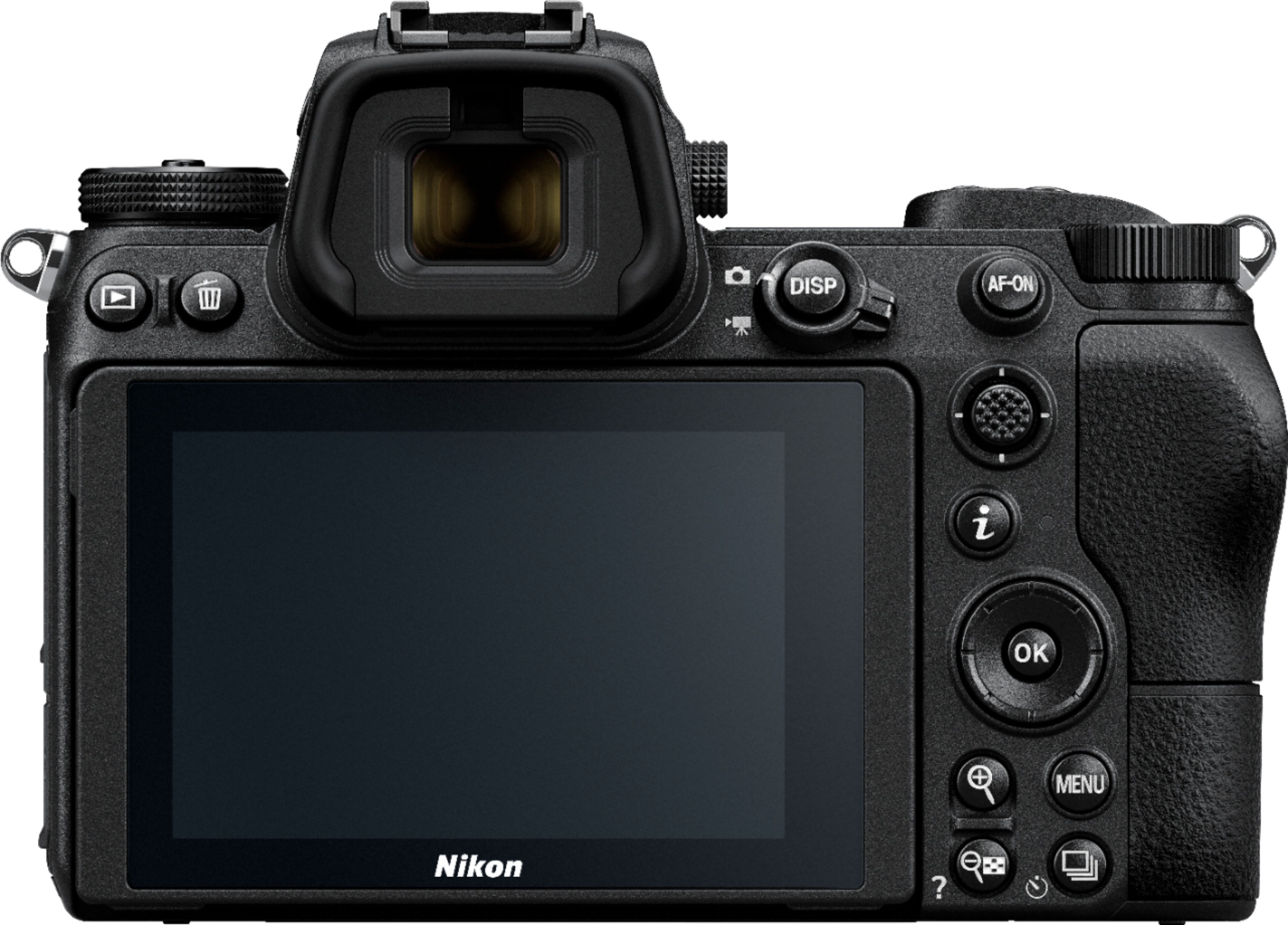 Back View: Nikon - Z7 Mirrorless 4k Video Camera with NIKKOR Z 24-70mm Lens - Black