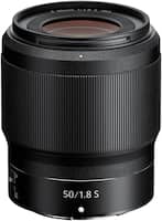 Nikon - NIKKOR Z 50mm f/1.8 S Standard Prime Lens for Nikon Z Cameras - Black - Front_Zoom