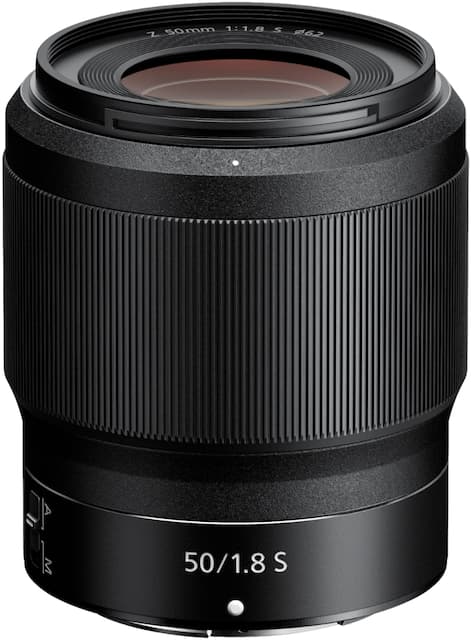 Front. Nikon - NIKKOR Z 50mm f/1.8 S Standard Prime Lens for Nikon Z Cameras - Black.