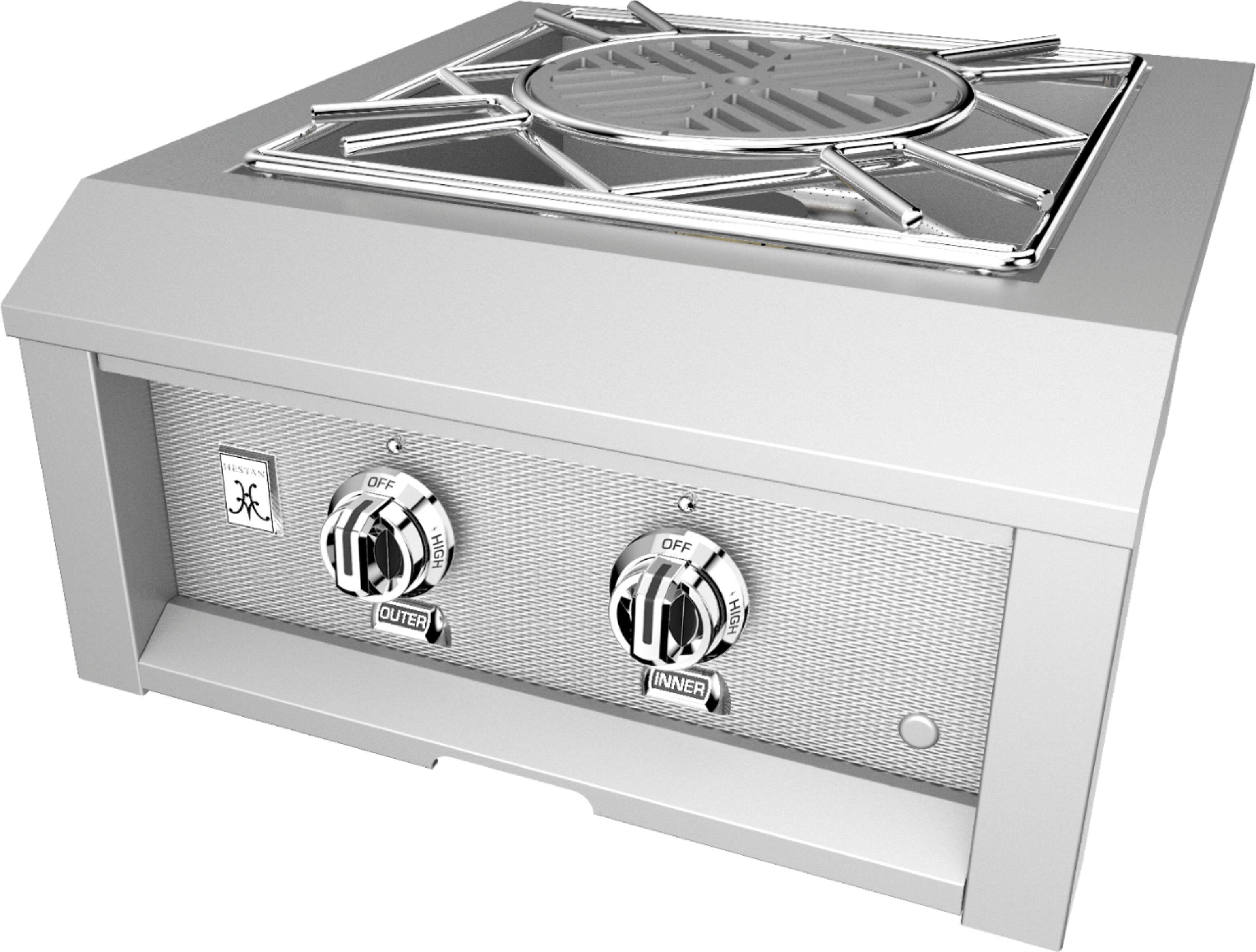 Alt View 11. Hestan - 30" Side Burner - Stainless Steel.