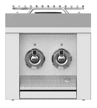 Alt View 12. Aspire by Hestan - 12" Built-In Gas Side Burner - Stainless Steel.