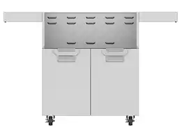 Aspire by Hestan - ECD Series 30" Tower Cart with Double Doors - Stainless Steel