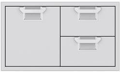 Aspire by Hestan - Aspire AESDR Series 36" Double Drawer and Storage Door Combination - Clear - Left_Zoom