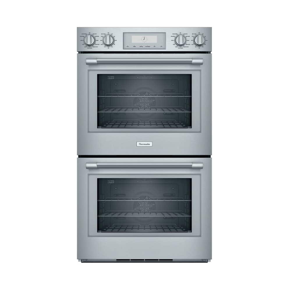 Front. Thermador - Professional Series 30" Built-In Double Electric Convection Wall Oven with Wifi - Stainless Steel.