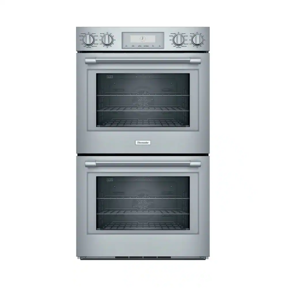 Front. Thermador - Professional Series 30" Built-In Double Electric Convection Wall Oven with Wifi - Stainless Steel.