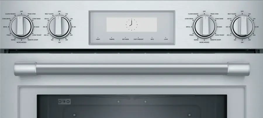 Alt View 11. Thermador - Professional Series 30" Built-In Double Electric Convection Wall Oven with Wifi - Stainless Steel.