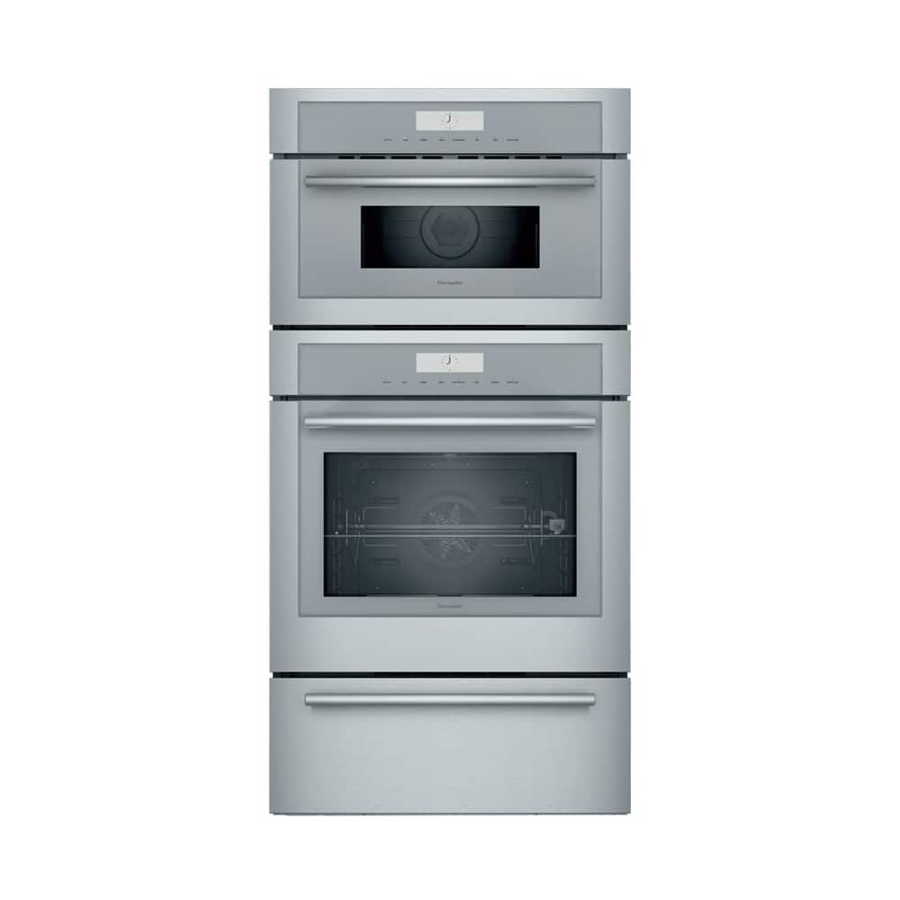 Thermador - Masterpiece Series 30" Built-In Electric Convection Wall Oven with Built-In Speed Microwave and Warming Drawer - Stainless Steel - Front_Zoom