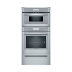 Thermador - Masterpiece Series 30" Built-In Electric Convection Wall Oven with Built-In Speed Microwave and Warming Drawer - Stainless steel - Front_Zoom