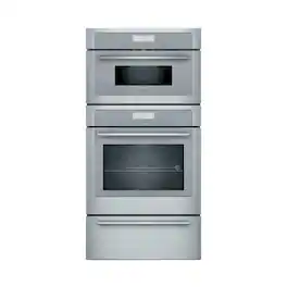 Thermador - Masterpiece Series 30" Built-In Electric Convection Wall Oven with Built-In Speed Microwave and Warming Drawer - Stainless Steel