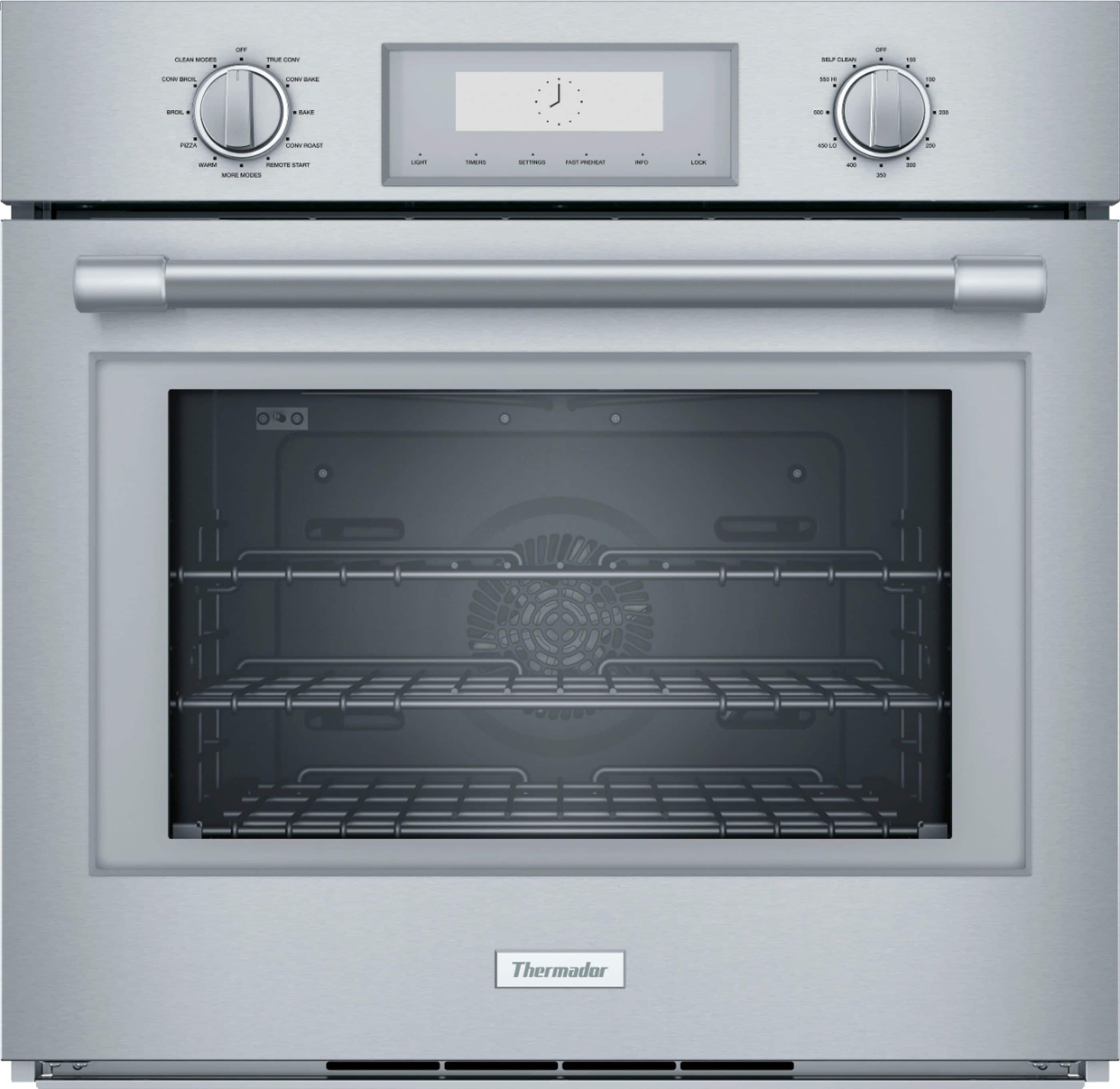 Thermador - Professional Series 30" Built-In Single Electric Convection Wall Oven with Wifi - Stainless Steel - Front_Zoom