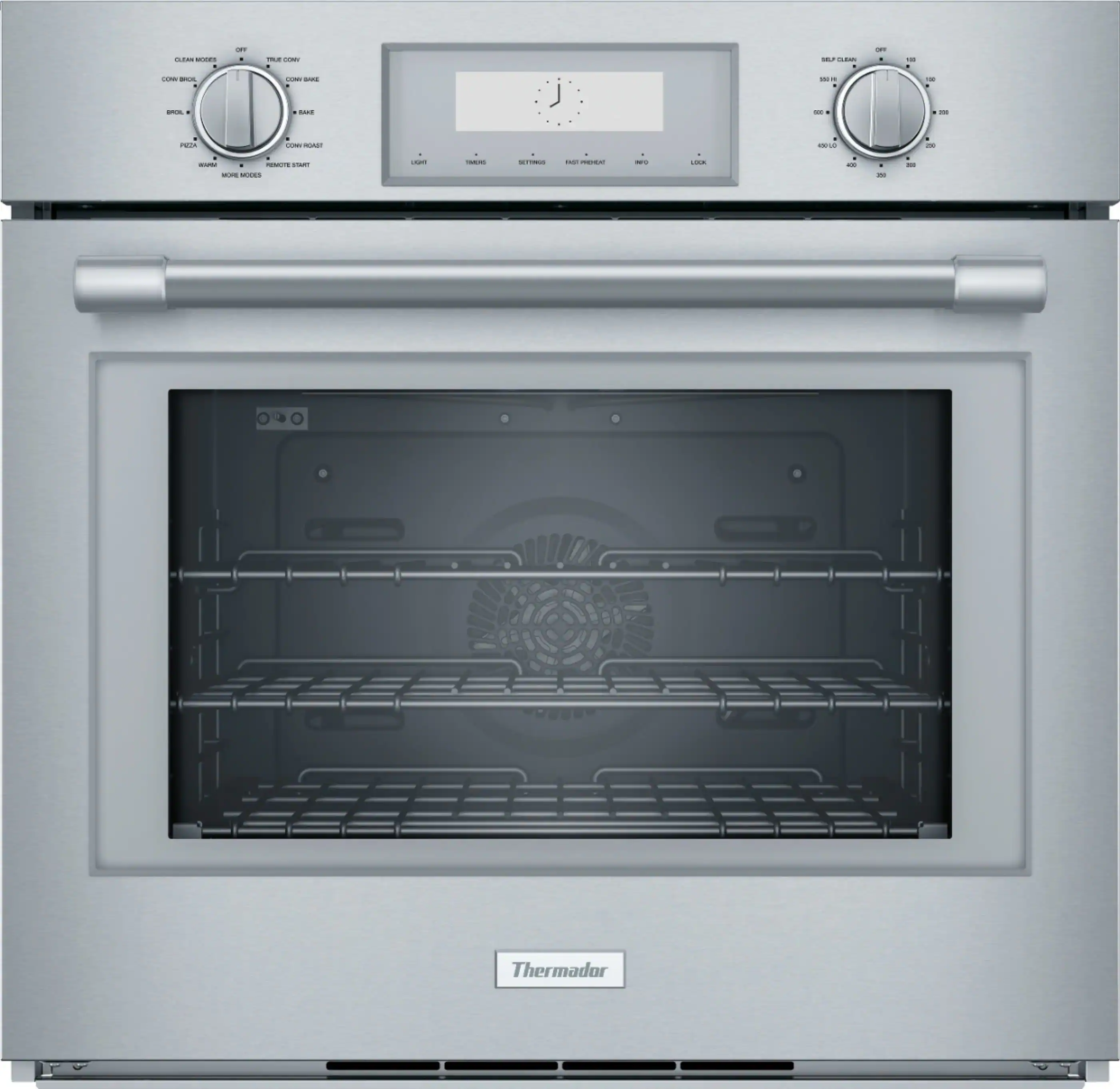 Front. Thermador - Professional Series 30" Built-In Single Electric Convection Wall Oven with Wifi - Stainless Steel.