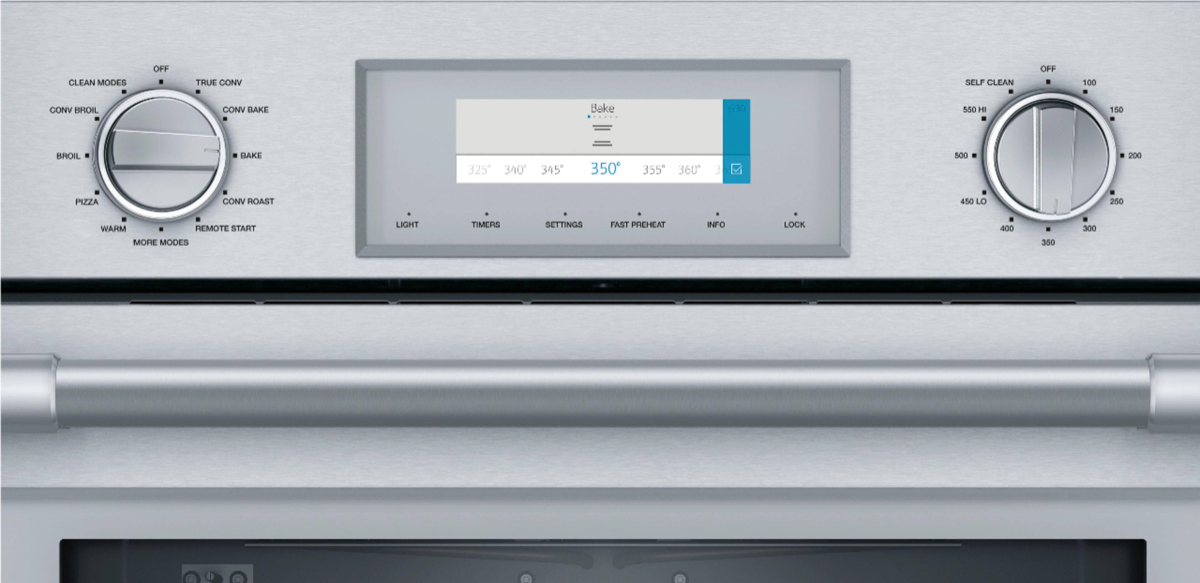 Alt View 15. Thermador - Professional Series 30" Built-In Single Electric Convection Wall Oven with Wifi - Stainless Steel.