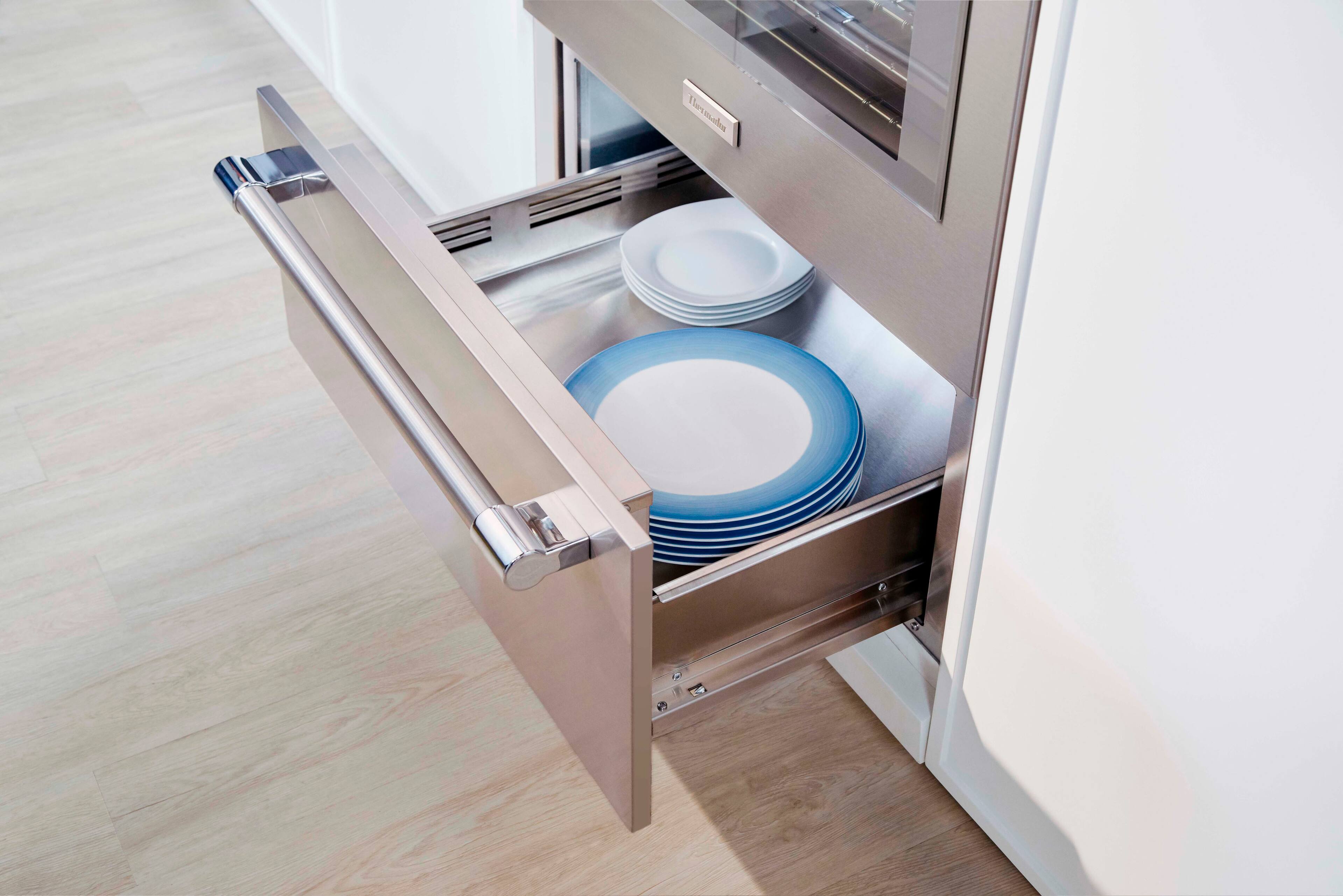 Alt View 11. Thermador - 30" Storage Drawer - Silver.