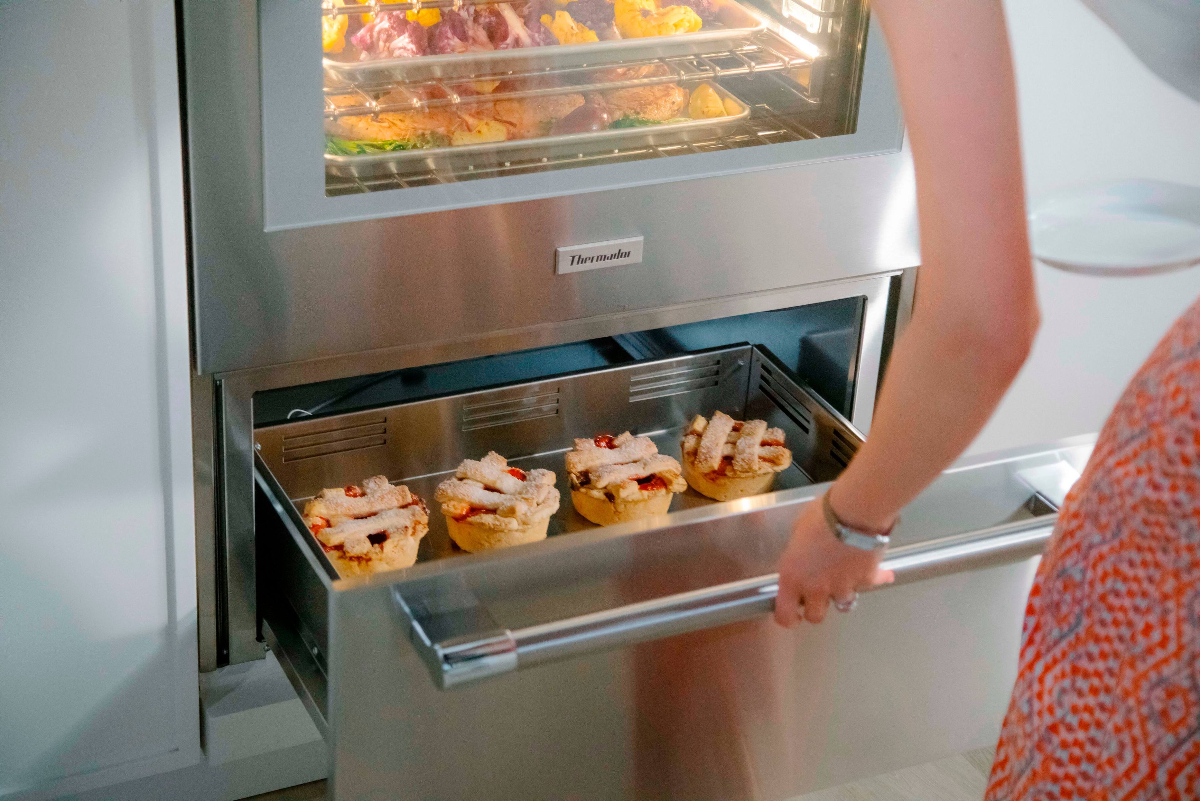 Alt View 14. Thermador - 30" Storage Drawer - Silver.