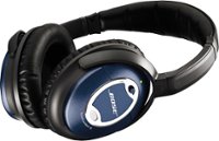 Front Standard. Bose® - Limited Edition QuietComfort® 15 Noise Cancelling® Headphones - Blue.