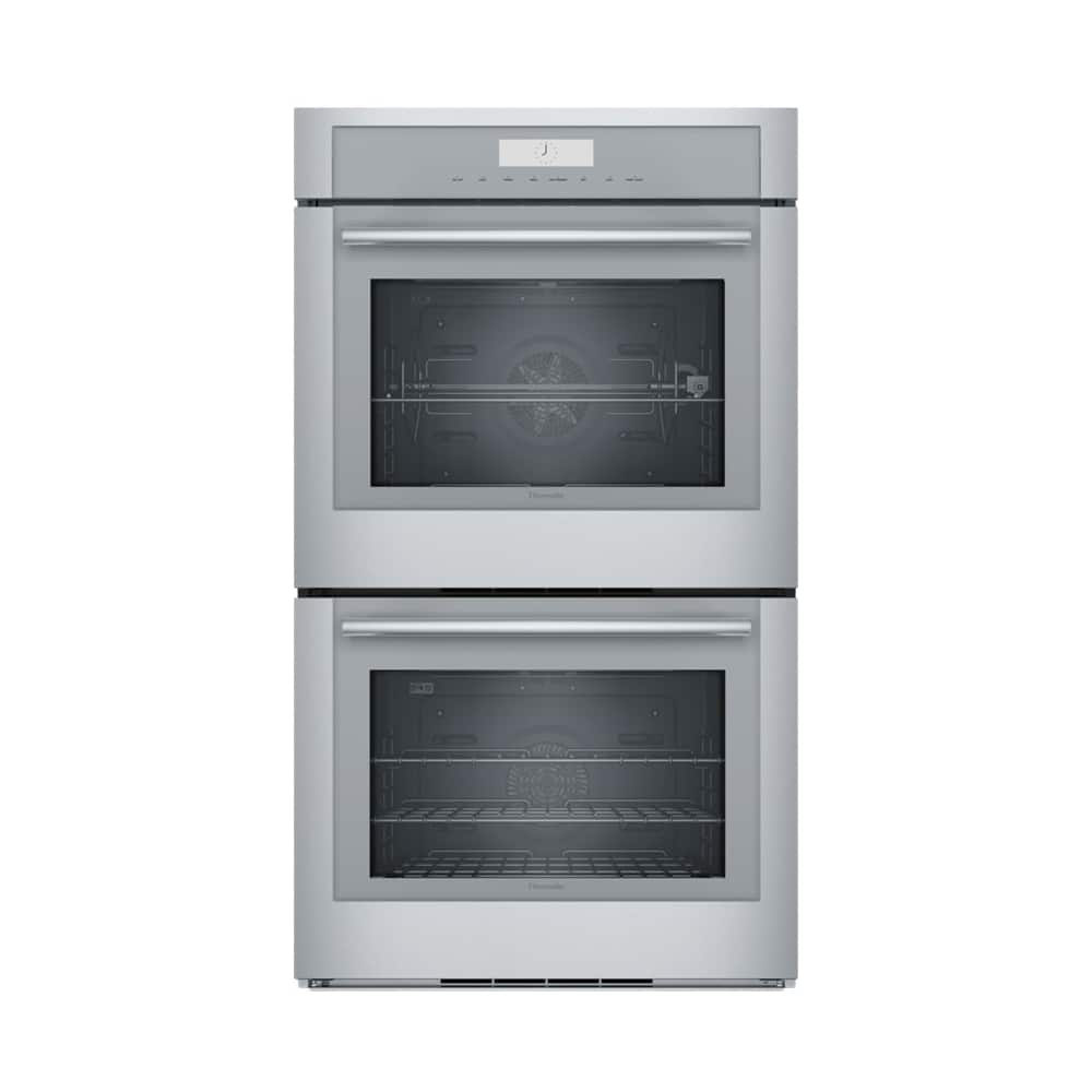 Front. Thermador - Masterpiece Series 30" Built-In Double Electric Convection Wall Oven with Wifi - Stainless Steel.