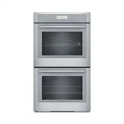 Front. Thermador - Masterpiece Series 30" Built-In Double Electric Convection Wall Oven with Wifi - Stainless Steel.