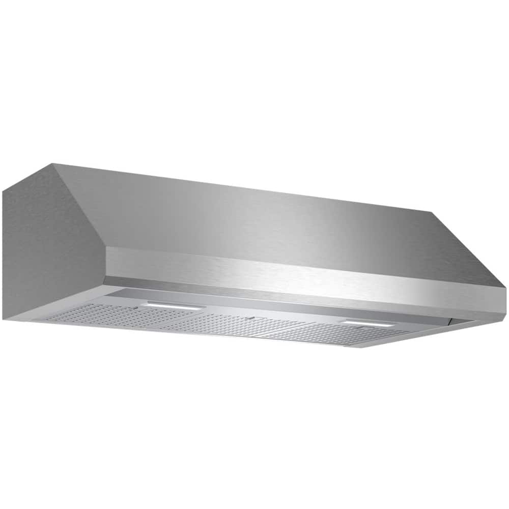 Front. Thermador - MASTERPIECE SERIES 36" Convertible Range Hood - Stainless steel.