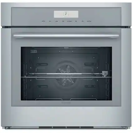 Front. Thermador - Masterpiece Series 30" Built-In Single Electric Convection Wall Oven with Wifi - Stainless Steel.