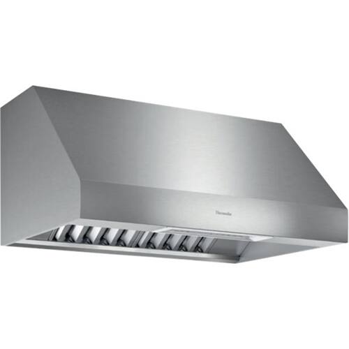 Left. Thermador - PROFESSIONAL SERIES 36" Externally Vented Range Hood - Stainless Steel.