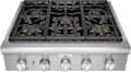 Thermador - Professional Series 30" Gas Rangetop with 5 Pedestal Star Burners and LP Conversion - Stainless Steel