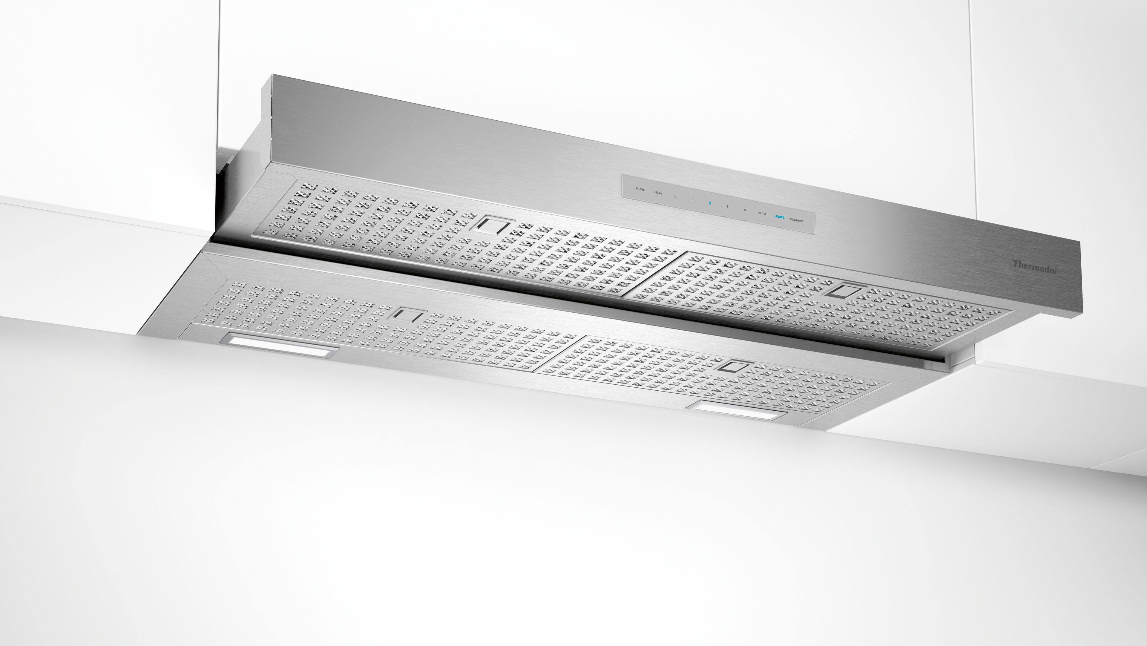 Alt View 12. Thermador - MASTERPIECE SERIES 36" Convertible Range Hood - Stainless Steel.