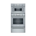 Front. Thermador - Professional Series 30" Built-In Electric Convection Wall Oven with Built-In Microwave and Wifi - Stainless Steel.