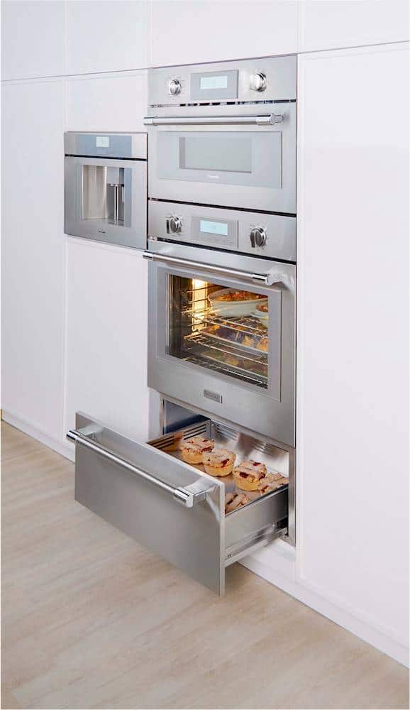 Alt View 14. Thermador - Professional Series 30" Built-In Electric Convection Wall Oven with Built-In Microwave and Wifi - Stainless Steel.