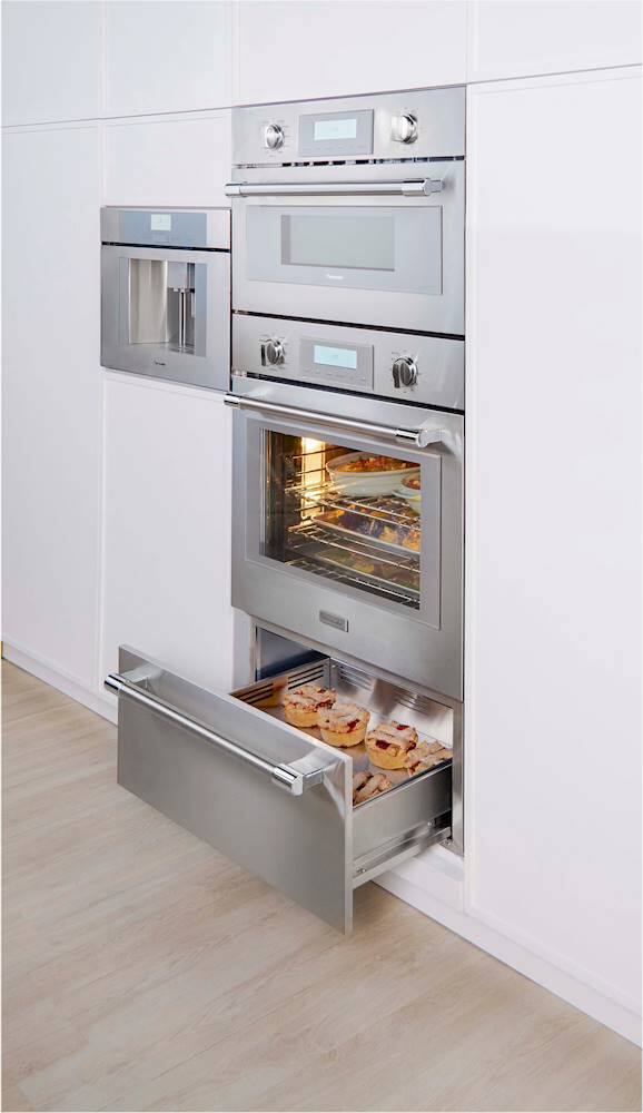 Alt View 14. Thermador - Professional Series 30" Built-In Electric Convection Wall Oven with Built-In Microwave and Wifi - Stainless Steel.