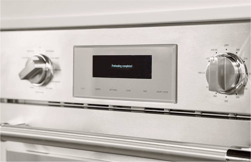 Alt View 12. Thermador - Professional Series 30" Built-In Electric Convection Wall Oven with Built-In Microwave and Wifi - Stainless Steel.