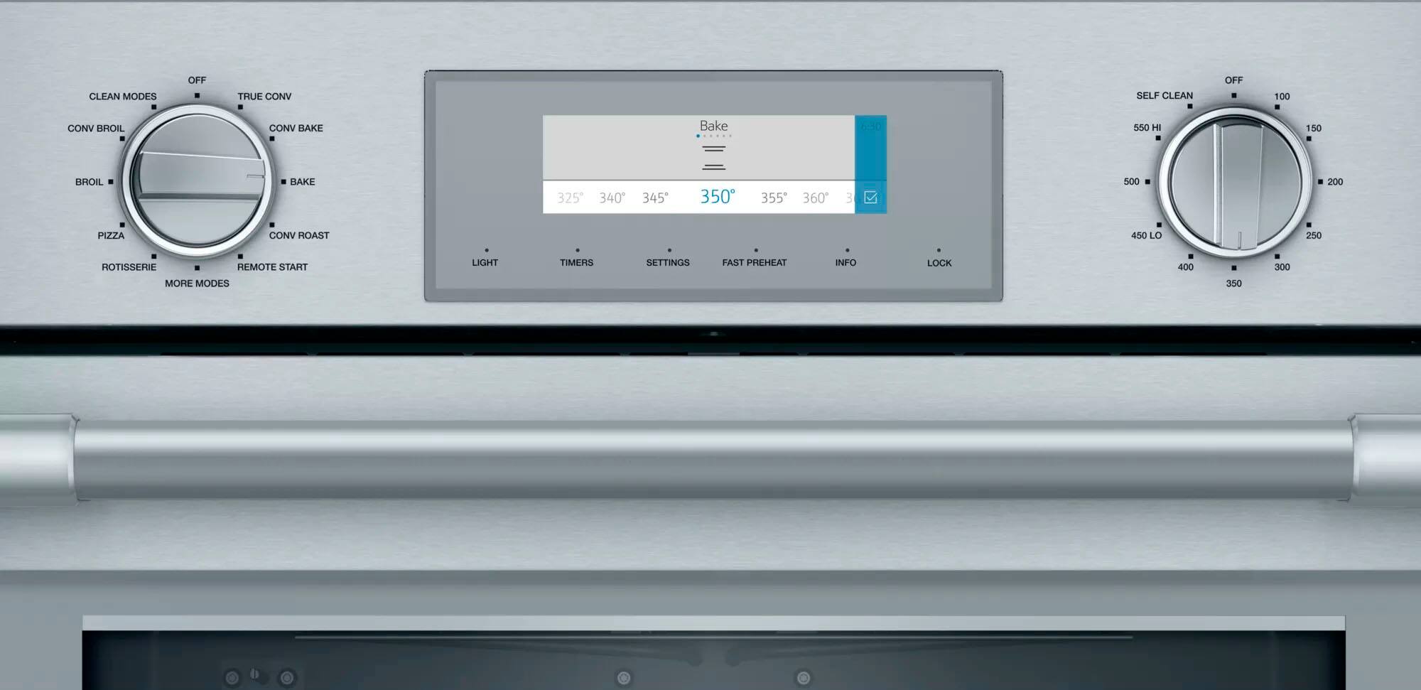 Alt View 11. Thermador - Professional Series 30" Built-In Electric Convection Wall Oven with Built-In Microwave and Wifi - Stainless Steel.