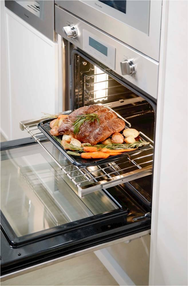 Alt View 24. Thermador - Professional Series 30" Built-In Electric Convection Wall Oven with Built-In Microwave and Wifi - Stainless Steel.