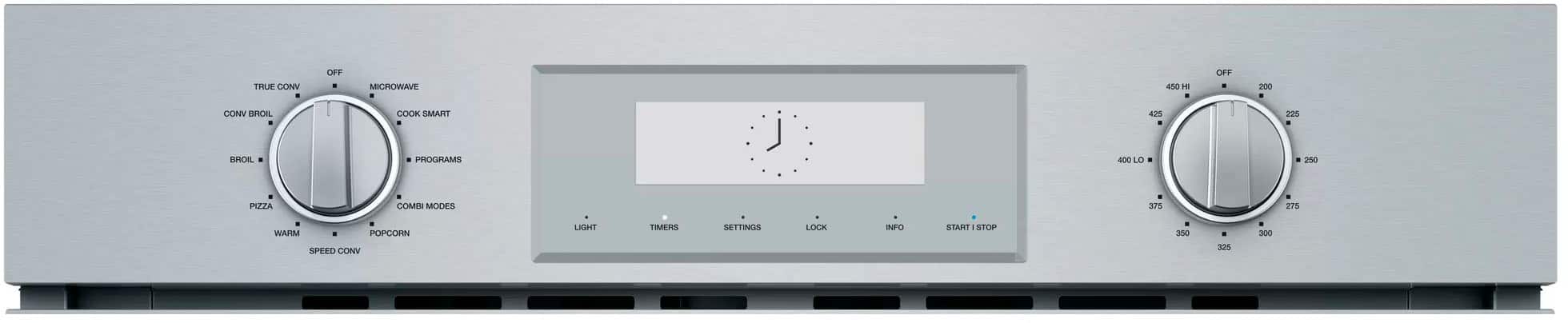 Alt View 2. Thermador - Professional Series 30" Built-In Electric Convection Wall Oven with Built-In Microwave and Wifi - Stainless Steel.