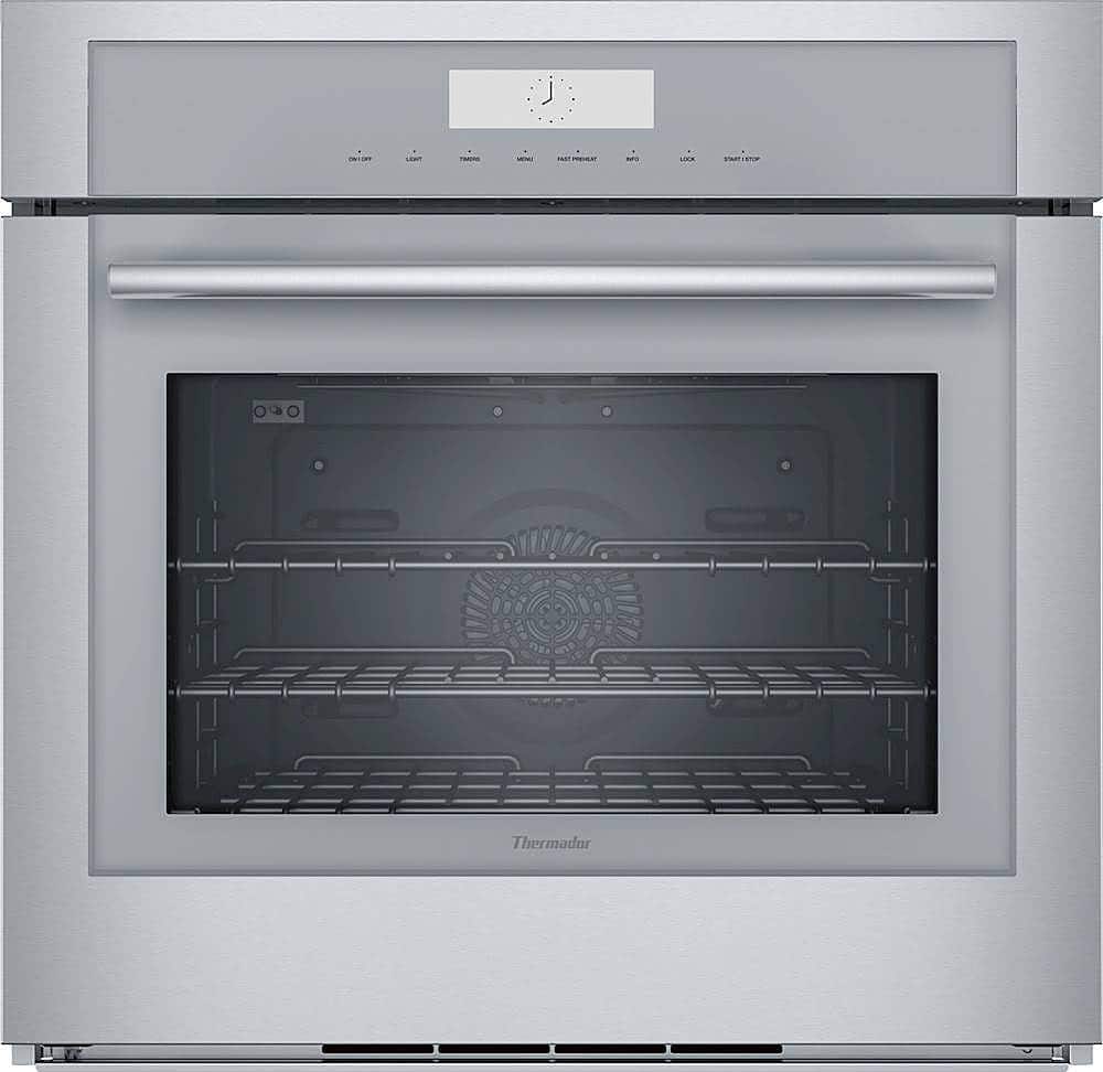 Front. Thermador - Masterpiece Series 30" Built-In Single Electric Convection Wall Oven with Wifi - Stainless Steel.
