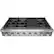 Front. Thermador - Professional 48" Built-In Gas Cooktop with 6 Burners and Grill – Liquid Propane Convertible - Silver.