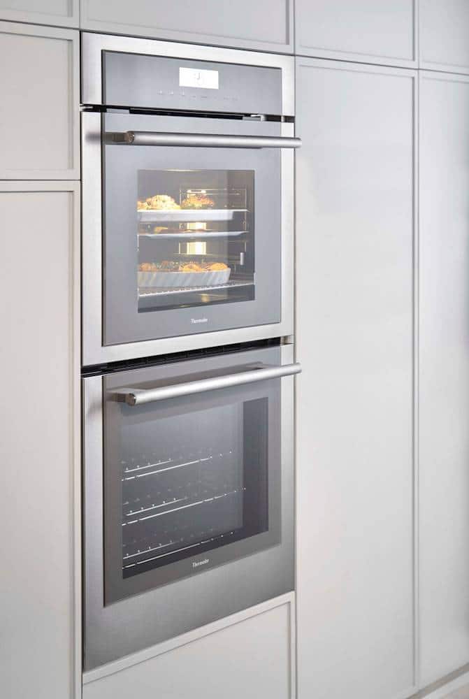 Alt View 13. Thermador - Masterpiece Series 30" Built-In Electric Convection Wall Oven with Built-In Microwave - Stainless Steel.