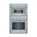 Thermador - Professional Series 30" Built-In Double Electric Smart Combination Microwave and Wall Oven with True Convection - Stainless Steel