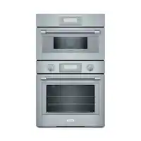 Thermador - Professional Series 30" Built-In Electric Convection Wall Oven with Built-In Microwave - Stainless Steel - Front_Zoom