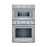 Thermador - PROFESSIONAL SERIES 30" Double Electric Convection Wall Oven with Built-In Microwave - Stainless steel - Front_Zoom