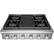 Front. Thermador - Professional 36" Built-In Gas Cooktop - Stainless Steel.