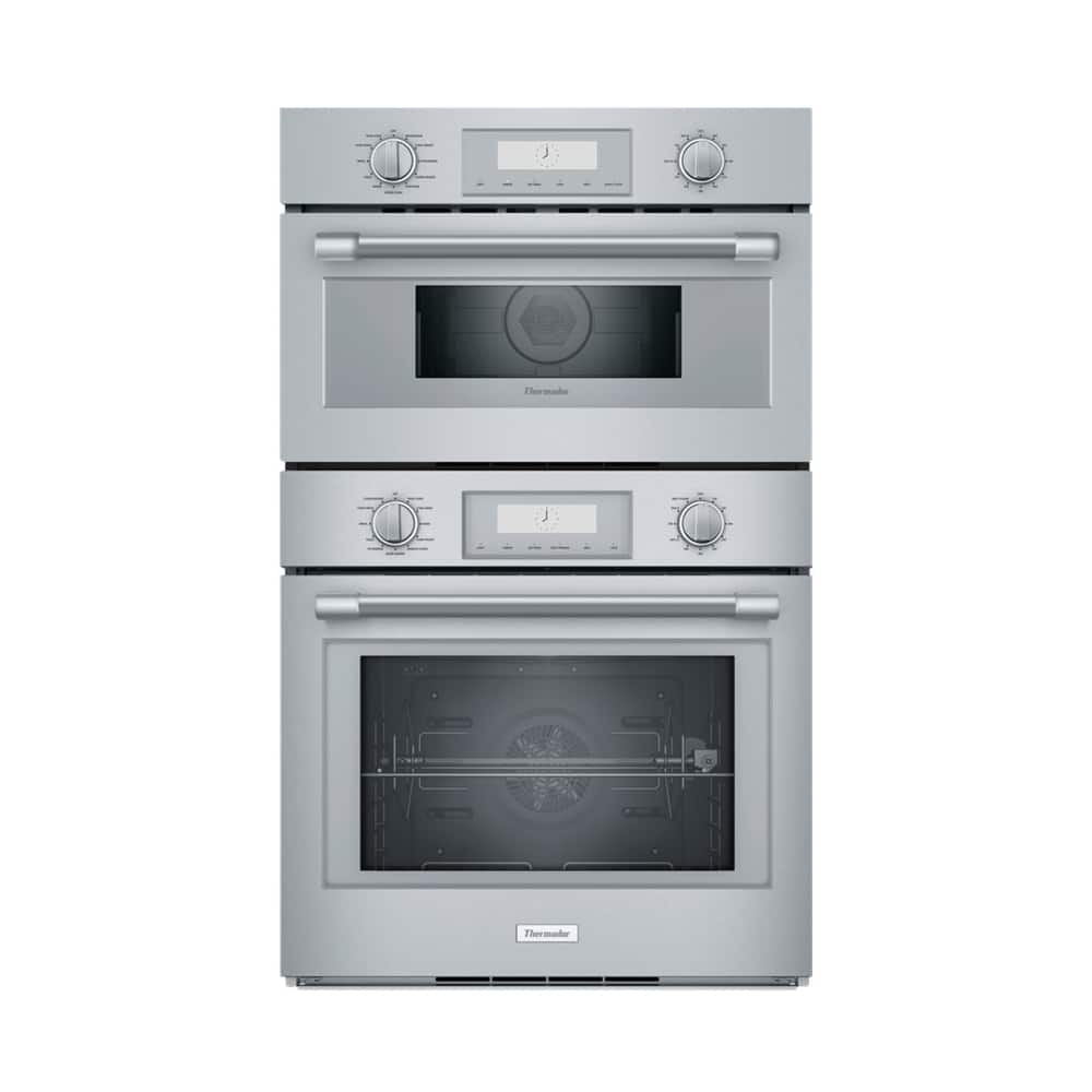 Thermador - Professional Series 30" Built-In Electric Convection Wall Oven with Built-In Microwave - Stainless Steel - Front_Zoom