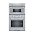 Thermador - Professional Series 30" Built-In Double Electric Smart Combination Microwave and Wall Oven with True Convection - Stainless Steel