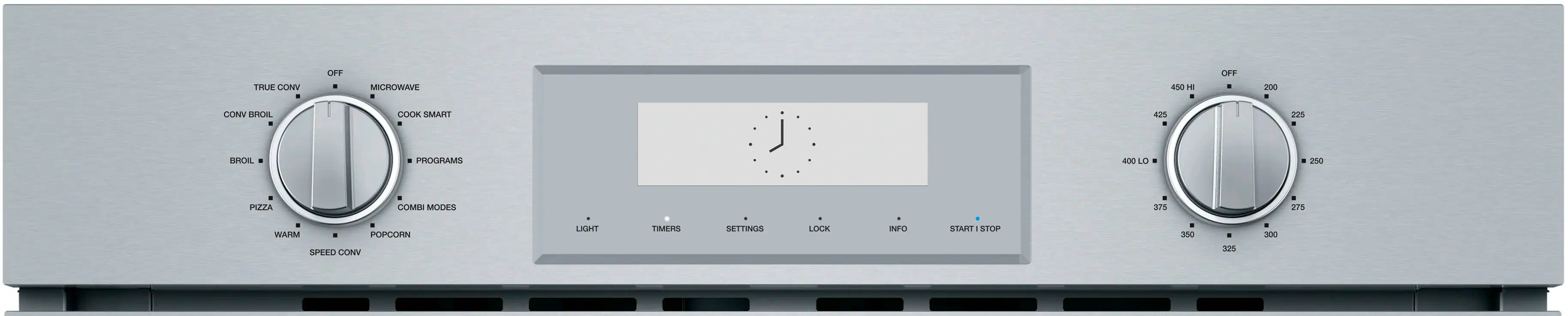 Alt View 2. Thermador - Professional Series 30" Built-In Electric Convection Wall Oven with Built-In Microwave - Stainless Steel.