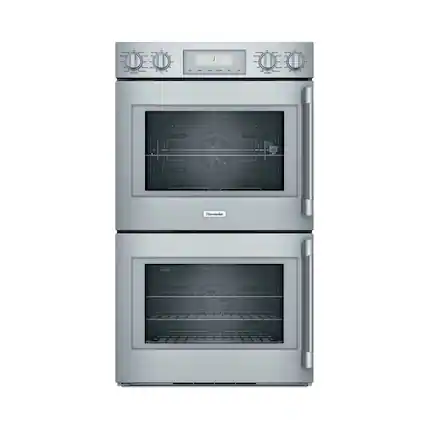 Front. Thermador - Professional Series 30" Built-In Double Electric Convection Wall Oven - Stainless Steel.