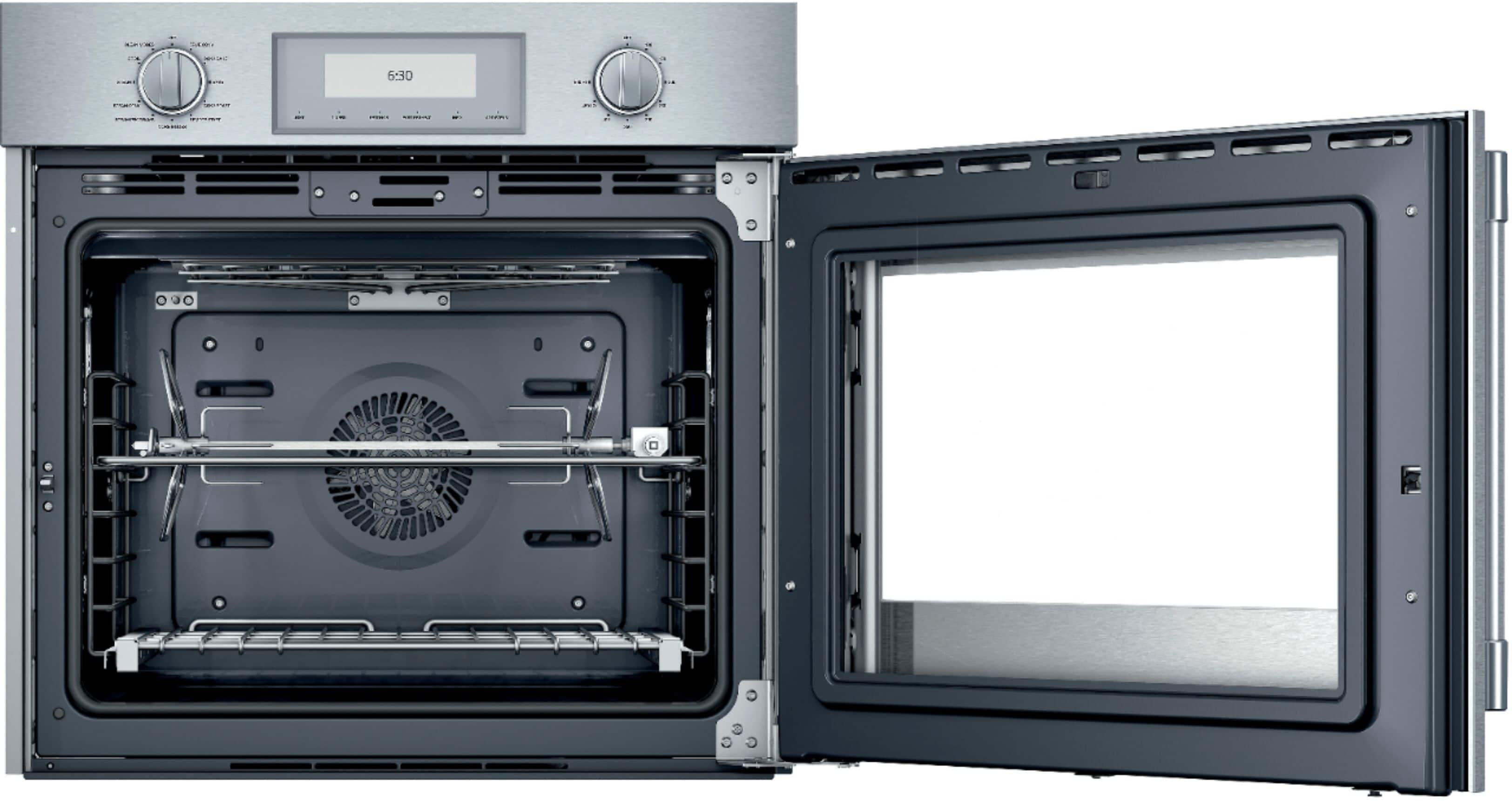 Alt View 11. Thermador - Professional Series 30" Built-In Single Electric Convection Wall Oven with Wifi - Stainless Steel.